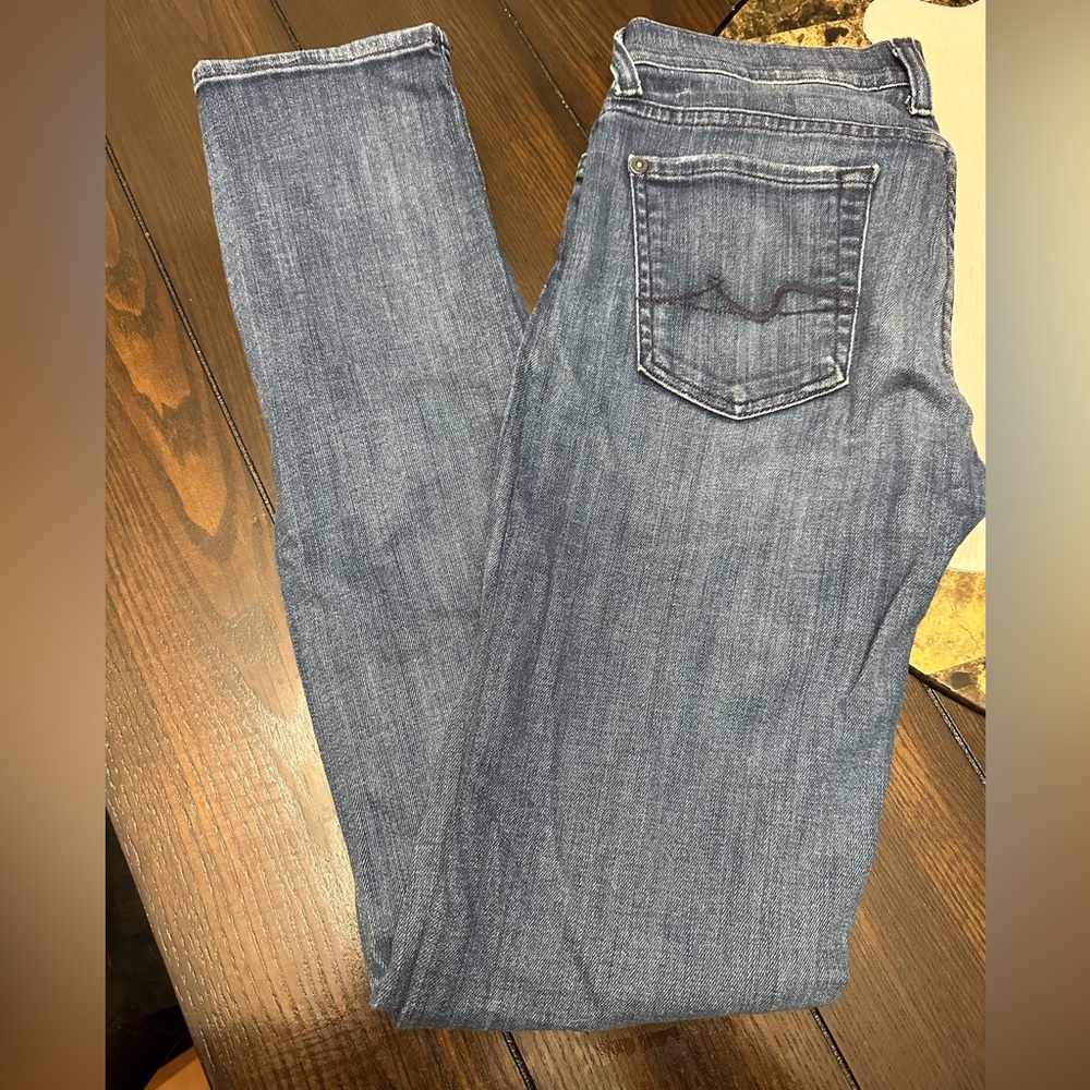 7 For All Mankind- Roxanne mid rise slim leg jeans size 25